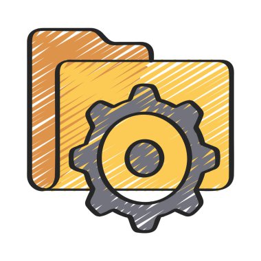 Dizin Ayarları simgesi, vektör illüstrasyonu 