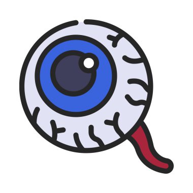 Göz simgesi, vektör illüstrasyonu basit tasarım