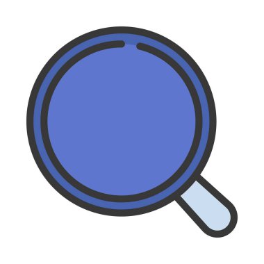 Büyütme cam simgesi vektör illüstrasyonu 