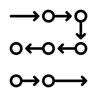 Akış Grafiği ikon vektör illüstrasyonu