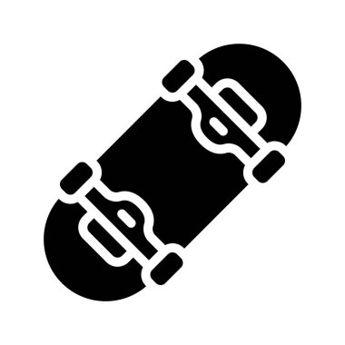 Kaykay web simgesi vektör illüstrasyonu