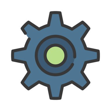 Ayarlar dişli vektör illüstrasyon tasarımı