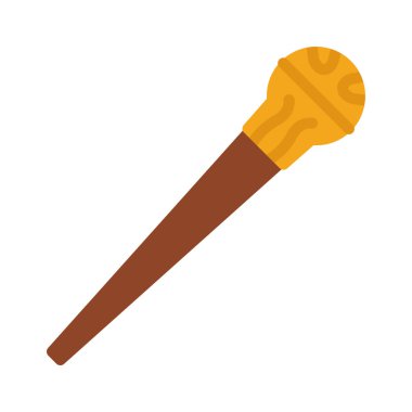 Metal Çubuğu düz simgesi, vektör illüstrasyonu 