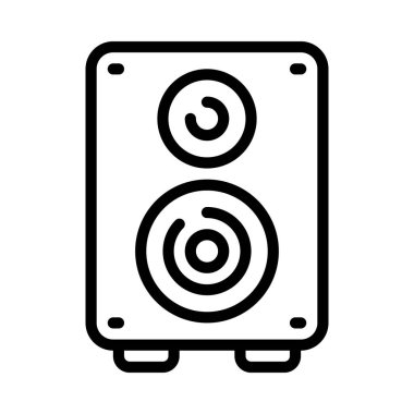 Hoparlör izole edilmiş ikon vektör illüstrasyon tasarımı