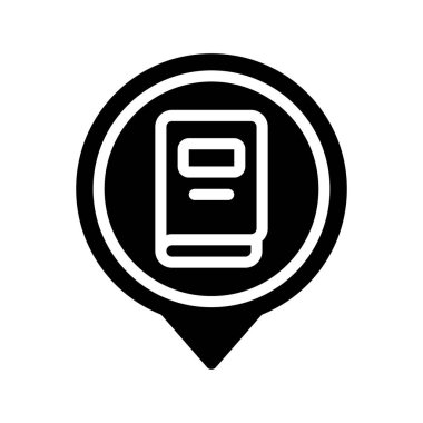 harita pin ikonu vektör illüstrasyonu