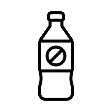Plastik Şişe ikonu vektör çizimi yok