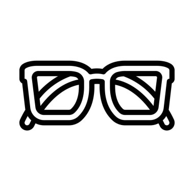 göz gözlük simge vektör çizim