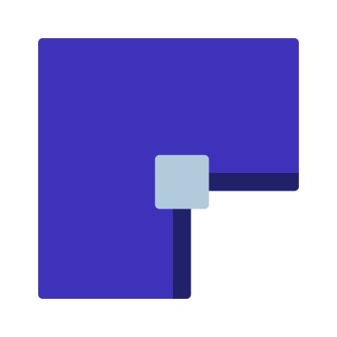 Stroke 'u Düz simge içinde Hizala, vektör illüstrasyonu 