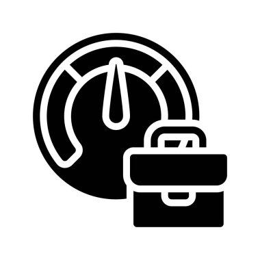  İş Performans Web simgesi vektör illüstrasyonu