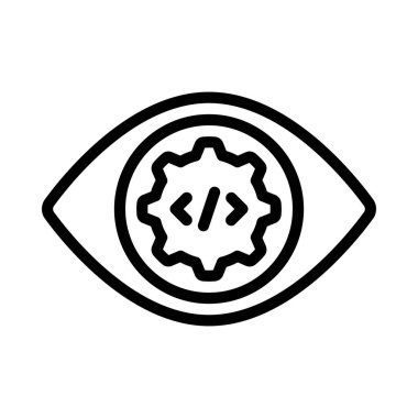 Geliştirme Vision web simgesi vektör çizimi