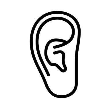 kulak düz simgesi, vektör çizim 