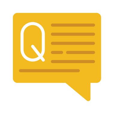 Soru İleti Web simgesi vektör illüstrasyonu