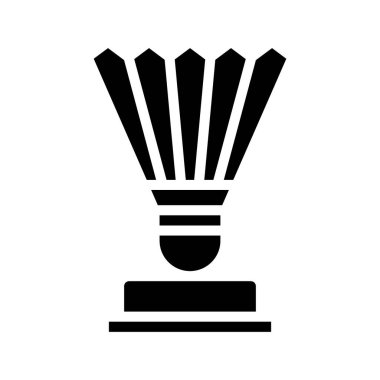 Badminton Ödülü simgesi, vektör illüstrasyonu basit tasarım