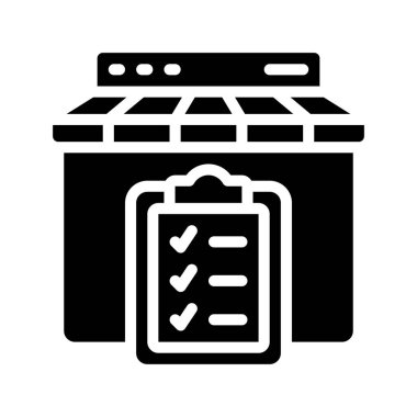 Ticaret Planı Web simgesi vektör illüstrasyonu