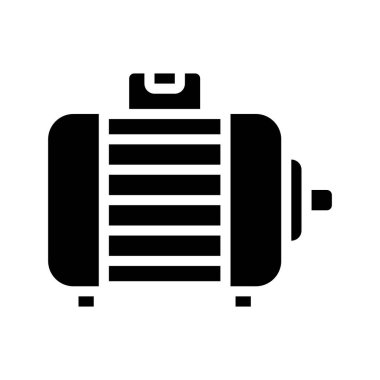 Enerji Jeneratörü web simgesi, vektör illüstrasyonu                     