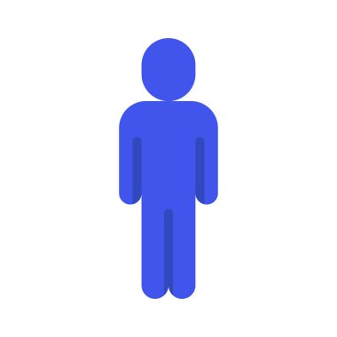 Standart Kişi Web simgesi vektör illüstrasyonu