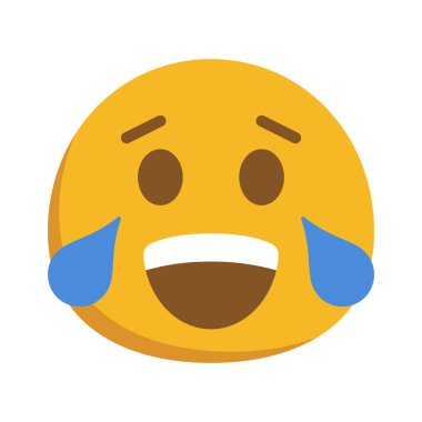 Ağlayan Gülen Ağ ikonu vektör çizimi