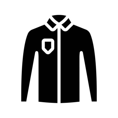 Uzun kollu gömlek ikon vektör illüstrasyonu 