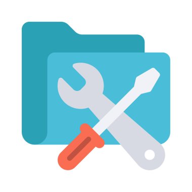 Dizin simgesini onar, vektör illüstrasyonu 