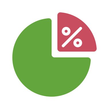 pasta grafiği vektör simgesi. 