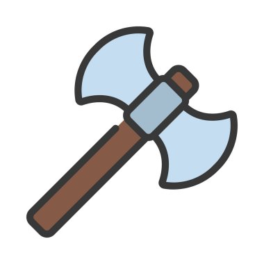 Çift Axe web simgesi vektör çizimi