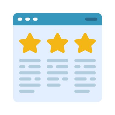 Web sitesi Web simgesi vektör illüstrasyonunu gözden geçirir