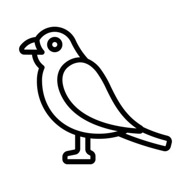 bird icon, vector illustration simple design