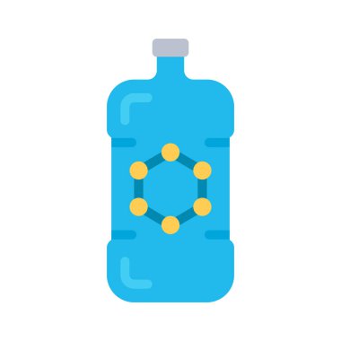 İçeceklerdeki Nanoteknoloji Web ikon vektör çizimi