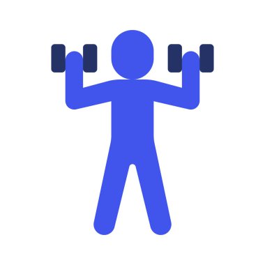 Dambıllar Kaldırma Kişi ikonu vektör illüstrasyon tasarımı