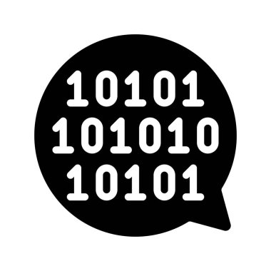 İkili Kod İleti Ağı vektör çizimi