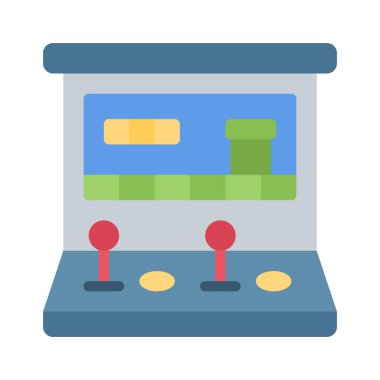 Arcade Oyun Web simgesi vektör çizimi