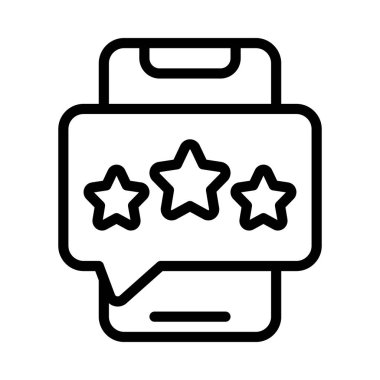 Mobil İnceleme Ağ ikonu vektör çizimi