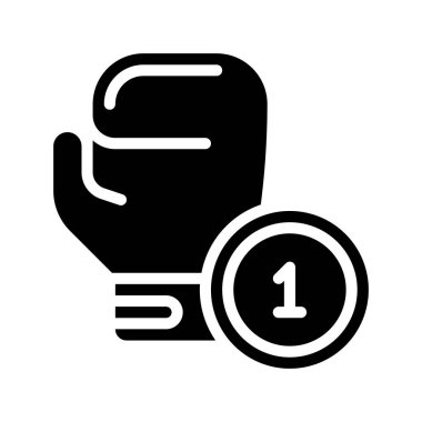 Boks Bets web simgesi vektör illüstrasyonu