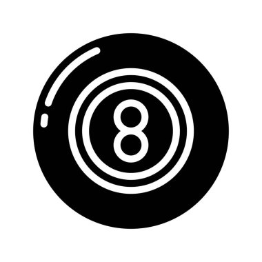 Sekiz Top web simgesi vektör illüstrasyonu