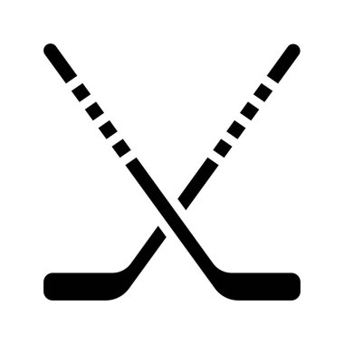 Hocky Sticks ağ simgesi vektör illüstrasyonuName