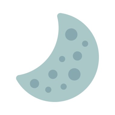 Crescent Moon web icon vector illustration