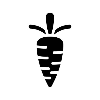 Havuç web simgesi düz tasarım, vektör illüstrasyonu