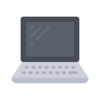 dizüstü bilgisayar simgesi, vektör illüstrasyonu 