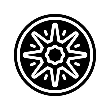 Kivi vektör simgesi, illüstrasyon 