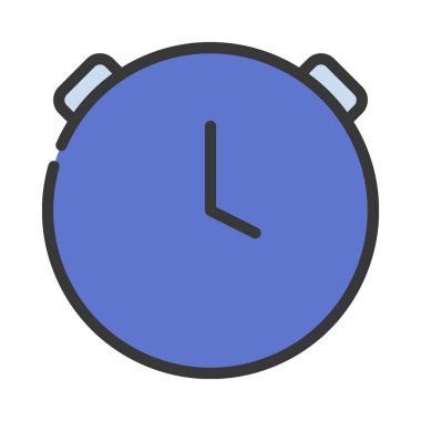 Zamanlayıcı web simgesi, vektör çizim.              