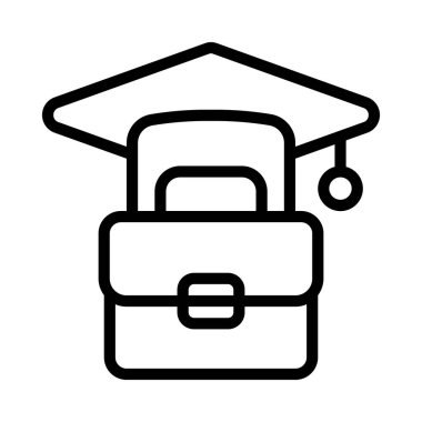 İş Eğitimi web simgesi vektör illüstrasyonu