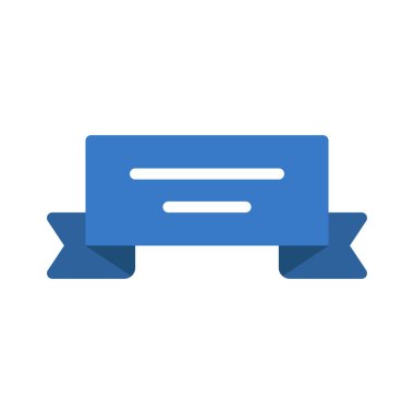 Klasik Kurdele Web simgesi vektör illüstrasyonu