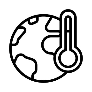 Sıcaklık web simgesi vektör illüstrasyonu