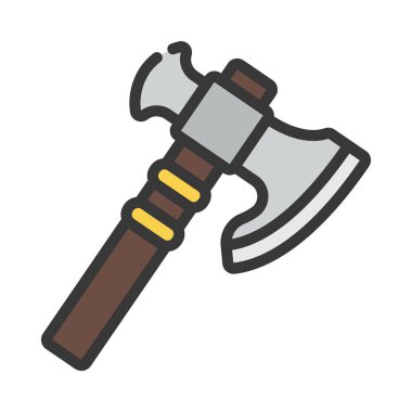 Axe araç simgesi, vektör illüstrasyonu