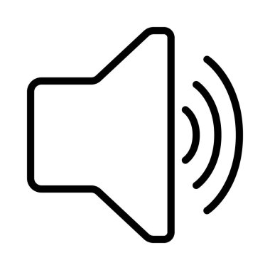 Ses Web simgesi vektör illüstrasyonunda