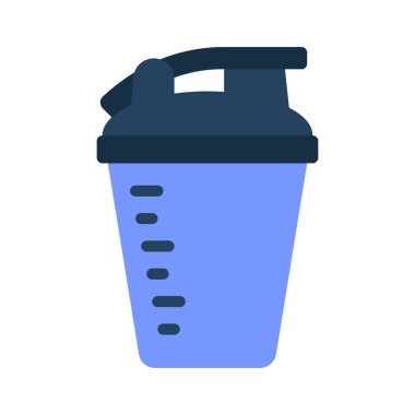 Protein Shake simgesi, vektör illüstrasyonu basit tasarım