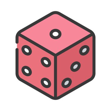 zar vektör illüstrasyon web simgesi