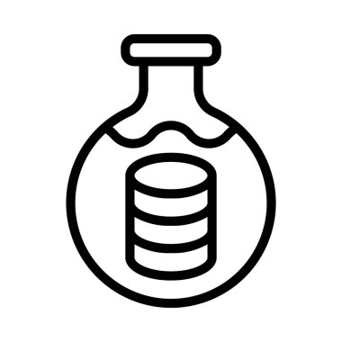 Veri Test simgesi, vektör illüstrasyonu  