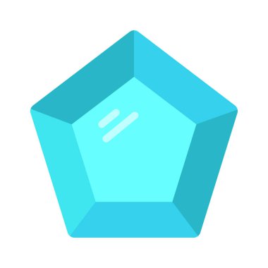 Gemstone web simgesi vektör illüstrasyonu