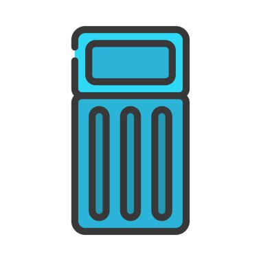 Lilo Float düz simgesi, vektör illüstrasyonu 